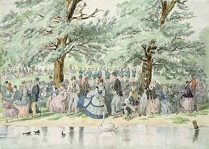 A Summers Day in St Jamess Park London by William McConnell