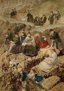 Visitors at Ilfracombe North Devon 1872