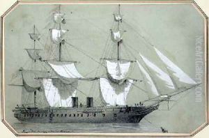The Warrior the first British iron warship commissioned by the Government in 1859 and at sea by William McConnell