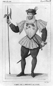 Guard of the provostship of Paris during the reign of Henri III 1574-89 by Alexandre Massard