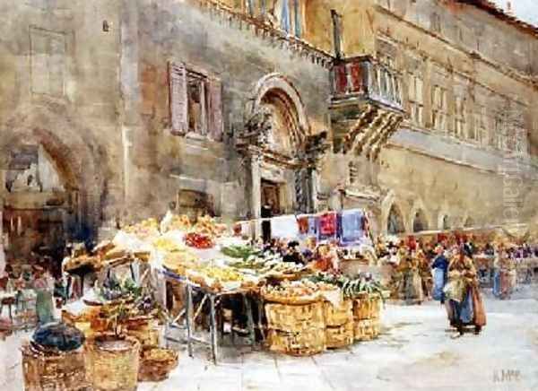 Before the house of the Captain of the People Perugia 1906 - view 1