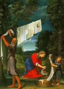 The Holy Family by Lucio Massari