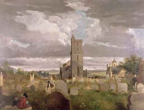 The Old Churchyard Stirling 1835 - view 1