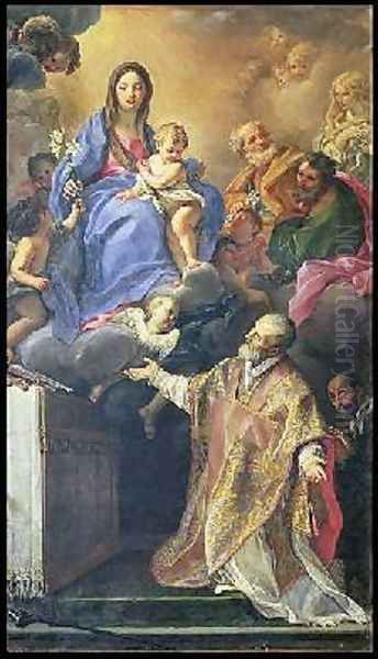 The Virgin Mary appearing to St Philip Neri - view 1