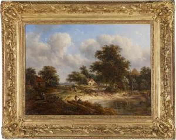 A Landscape With A Village In Thebackground - view 1
