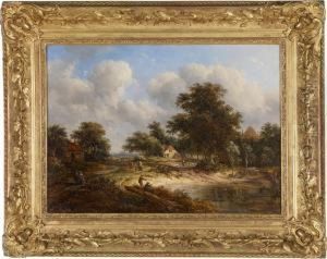 A Landscape With A Village In Thebackground