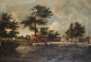 The Mill House by Meindert Hobbema