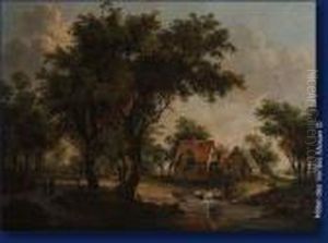 Paysage Au Moulin by Meindert Hobbema