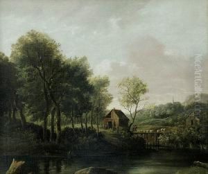 Pejzaz by Meindert Hobbema