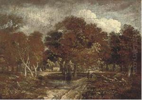 Children In A Wooded Landscape - view 1