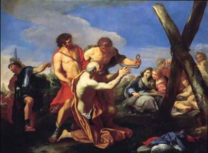 Saint Andrew led to the Cross of Martyrdom