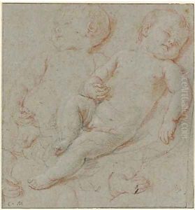 Two studies of a baby sleeping