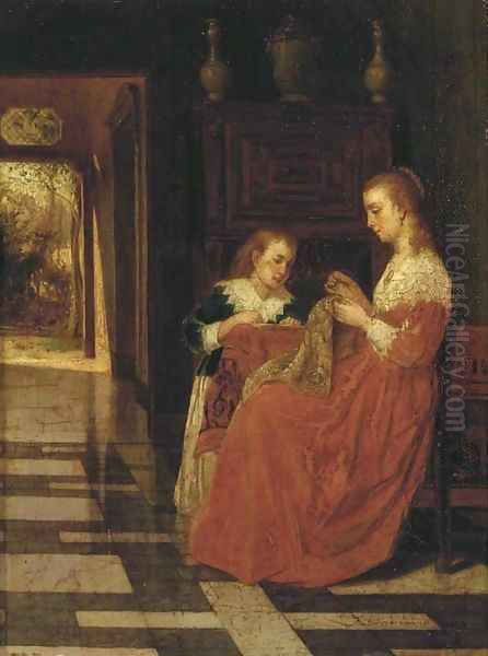 The sewing lesson - view 1