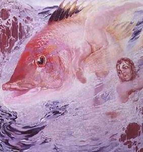 Poem of the Sea High Tide by Nestor Moutin Fernandez de la Torre