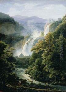 The Caduta delle Marmore Waterfall on the River Velino 1819