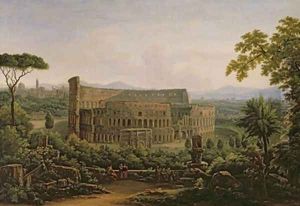 View of the Colosseum from the Palatine Hill Rome 1816