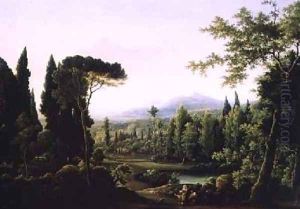 View of Hadrians Villa near Rome