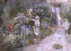 Picking Flowers by Florence Agnes Mackay