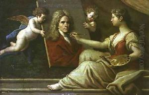 Self Portrait in an Allegory of the Arts by Paolo di Matteis