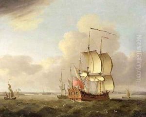 Shipping in the Thames Estuary 1761-66 by Thomas Mellish