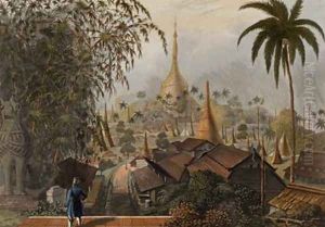 View of the Great Dagon Pagoda and Adjacent Scenery Taken on the Eastern Road from Rangoon