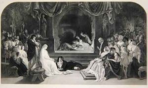 The Play Scene Act III Scene II of Hamlet by William Shakespeare by Daniel Maclise