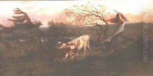 The Wind on the Wold 1862 by George Hemming Mason
