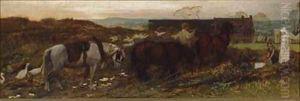 A Staffordshire Landscape 1870 by George Hemming Mason