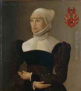 Portrait of a 28 year-old Woman 1563 by Hans Muelich or Mielich