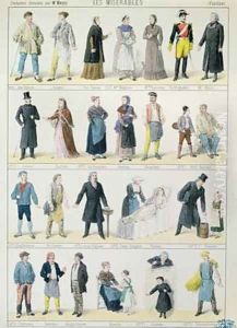 Costume designs for an adaptation of Les Miserables