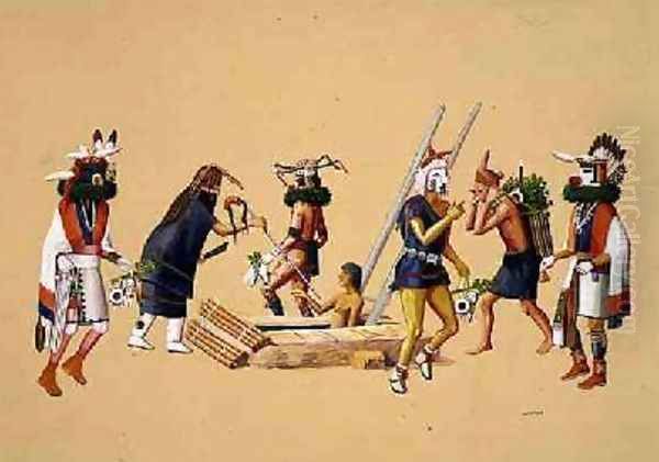 Powamu Ceremony 1930-40 - view 1