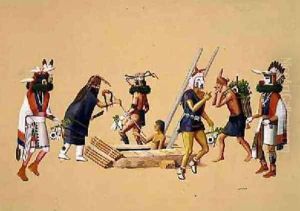 Powamu Ceremony 1930-40 by Waldo Mootzka