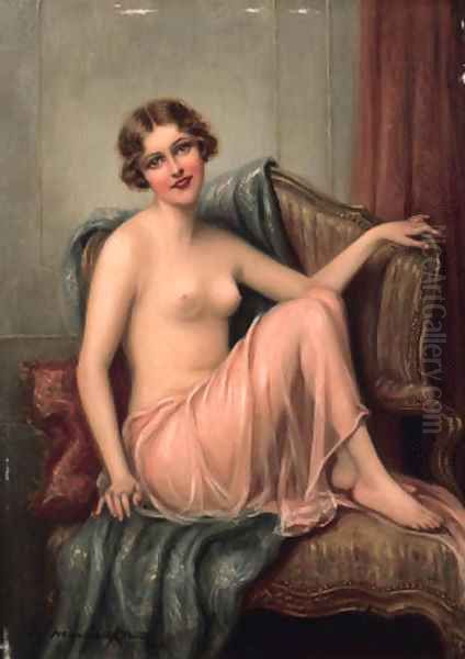 The courtesan seated on a couch - view 1