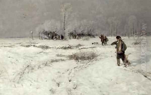 Hunting in the Snow - view 1