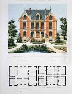 Project for a small country house near Paris 6 by Marty