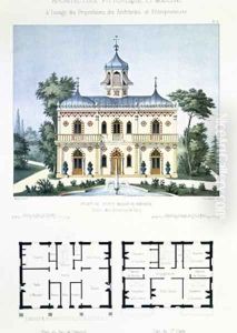 Project for a small country house near Paris 5 by Marty