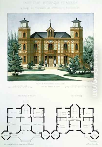 Project for a small country house near Paris - view 1