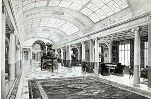 Design for a Winter Garden Reception Room on the Ocean Liner Admiral von Tirpitz 1911 Design for a Winter Garden Reception Room on the Ocean Liner Admiral von Tirpitz 1911
