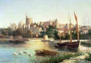 Windsor from the Thames by Robert W. Marshall