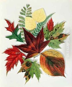 Autumn Leaves 1858 by Nina Moore