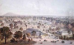 The Jardin dAcclimatation in the Bois de Boulogne 2nd half 19th century by Charles Mercereau
