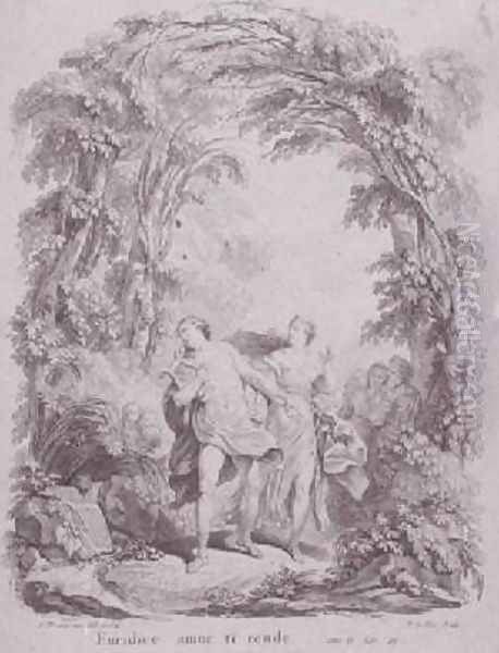 Orpheus leading Eurydice out of hell - view 1