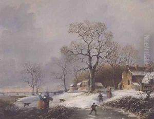 Dutch Winter Scene by Michael Matthews