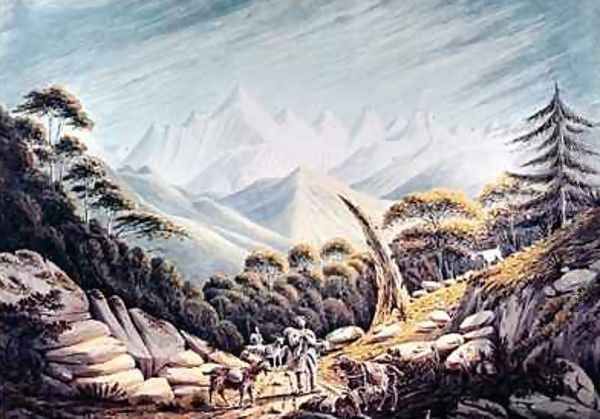 Nepalese Herdsmen in the Himalayas 1826 - view 1