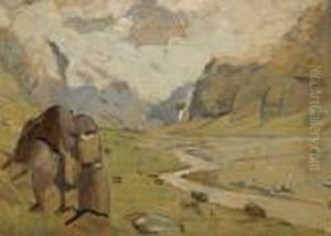 Le Fer-a-cheval Bei Sixt by Ferdinand Hodler