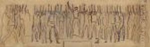 Kompositionsstudie Zu 'einmutigkeit' by Ferdinand Hodler