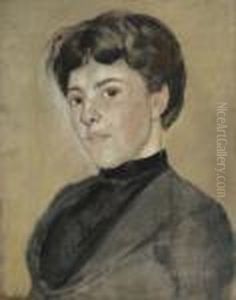 Portrait Of A Young Woman by Ferdinand Hodler