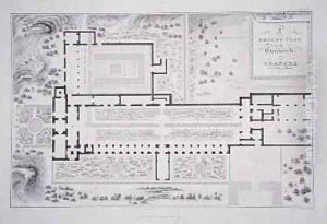 Ground Plan of the gardens of the Generalife Granada from The Arabian Antiquities of Spain