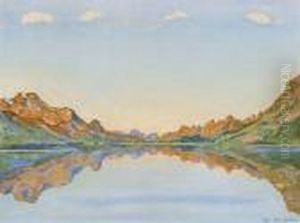 Silvaplanersee Im Herbst by Ferdinand Hodler