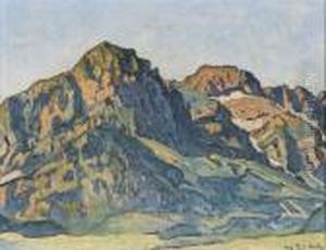 Les Dents Blanches Bei Champery by Ferdinand Hodler